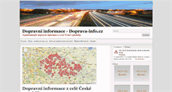 Desktop Screenshot of doprava-info.cz