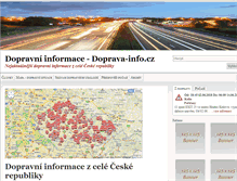 Tablet Screenshot of doprava-info.cz